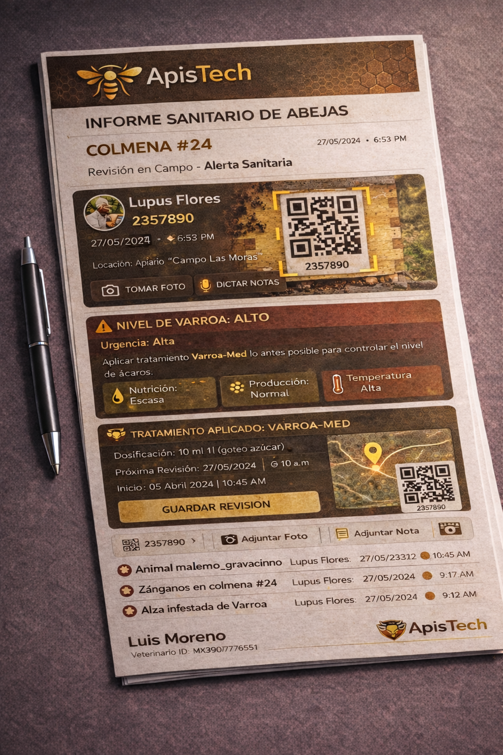 Informe Sanitario ApisTech